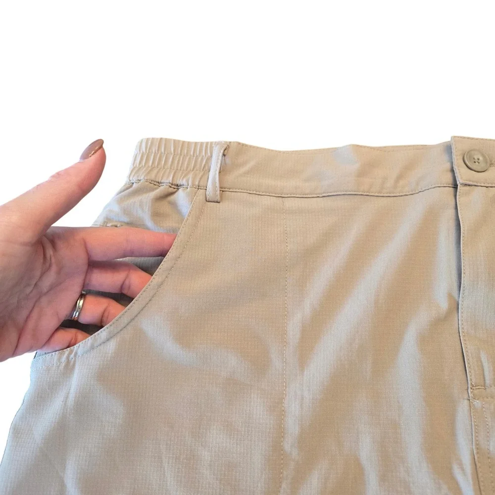Tilley Womens XL Tan Ripstop Active Skort Hiking Golf‎ Travel